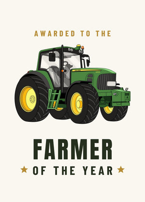 Furrow & Fields Greeting Card Farmer of the Year John Deere 6930 Premium | Greeting Card Quality Farmers Merch