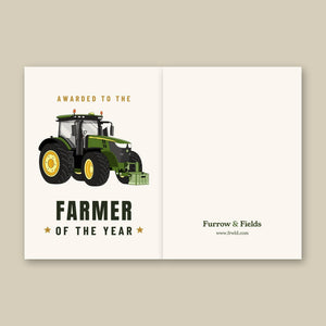 Furrow & Fields Greeting Card Farmer of the Year John Deere 7310 R | Greeting Card Quality Farmers Merch