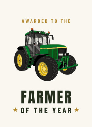 Furrow & Fields Greeting Card Farmer of the Year John Deere 7710 | Greeting Card Quality Farmers Merch
