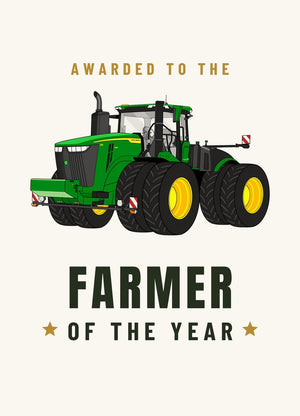 Furrow & Fields Greeting Card Farmer of the Year John Deere 9R 640 | Greeting Card Quality Farmers Merch