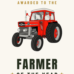 Furrow & Fields Greeting Card Farmer of the Year Massey Ferguson 165 | Greeting Card Quality Farmers Merch