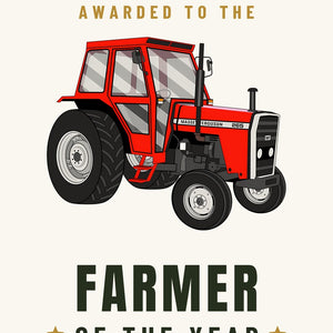 Furrow & Fields Greeting Card Farmer of the Year Massey Ferguson 265 | Greeting Card Quality Farmers Merch