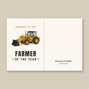 Furrow & Fields Greeting Card Farmer of the Year Massey Ferguson 50E | Greeting Card Quality Farmers Merch