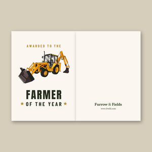 Furrow & Fields Greeting Card Farmer of the Year Massey Ferguson 50HX | Greeting Card Quality Farmers Merch