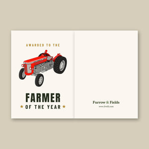 Furrow & Fields Greeting Card Farmer of the Year Massey Ferguson 65 Mark II | Greeting Card Quality Farmers Merch