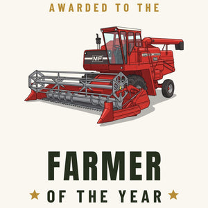 Furrow & Fields Greeting Card Farmer of the Year Massey Ferguson 760 | Greeting Card Quality Farmers Merch