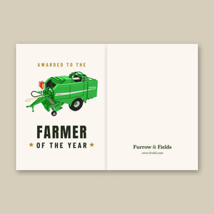 Furrow & Fields Greeting Card Farmer of the Year McHale Fusion 2 Big Baler | Greeting Card Quality Farmers Merch