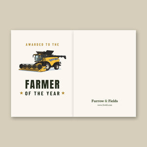 Furrow & Fields Greeting Card Farmer of the Year New Holland CR 9.90 | Greeting Card Quality Farmers Merch