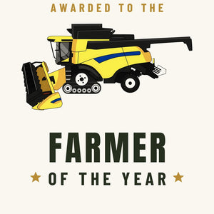 Furrow & Fields Greeting Card Farmer of the Year New Holland CR Combine | Greeting Card Quality Farmers Merch