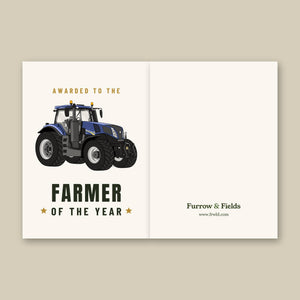 Furrow & Fields Greeting Card Farmer of the Year New Holland T8 435 | Greeting Card Quality Farmers Merch