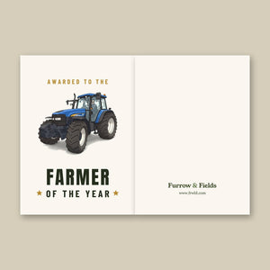Furrow & Fields Greeting Card Farmer of the Year New Holland TM 155 | Greeting Card Quality Farmers Merch