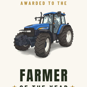 Furrow & Fields Greeting Card Farmer of the Year New Holland TM 155 | Greeting Card Quality Farmers Merch
