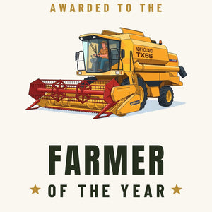 Furrow & Fields Greeting Card Farmer of the Year New Holland TX 66 | Greeting Card Quality Farmers Merch