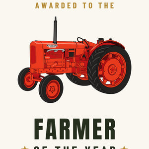 Furrow & Fields Greeting Card Farmer of the Year Nuffield Universal 4 | Greeting Card Quality Farmers Merch
