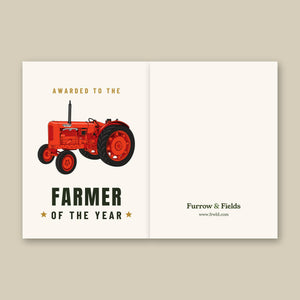 Furrow & Fields Greeting Card Farmer of the Year Nuffield Universal 4 | Greeting Card Quality Farmers Merch