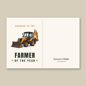 Furrow & Fields Greeting Card Farmer of the Year Terex 860 Elite | Greeting Card Quality Farmers Merch