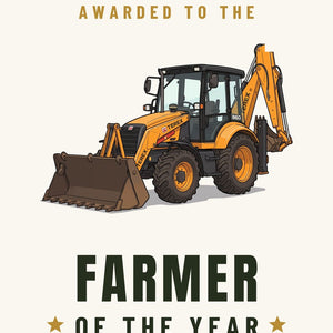 Furrow & Fields Greeting Card Farmer of the Year Terex 860 Elite | Greeting Card Quality Farmers Merch
