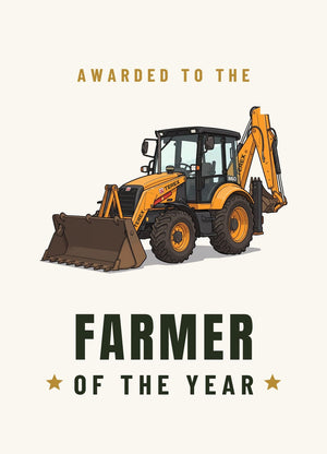 Furrow & Fields Greeting Card Farmer of the Year Terex 860 Elite | Greeting Card Quality Farmers Merch