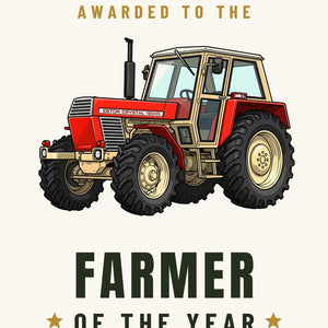 Furrow & Fields Greeting Card Farmer of the Year Zetor 12045 | Greeting Card Quality Farmers Merch