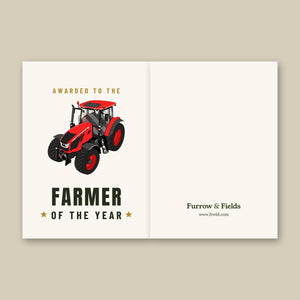 Furrow & Fields Greeting Card Farmer of the Year Zetor Crystal HD 170 | Greeting Card Quality Farmers Merch