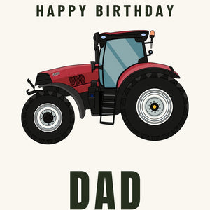Furrow & Fields Greeting Card Happy Birthday Dad Case 240 Puma | Greeting Card Quality Farmers Merch