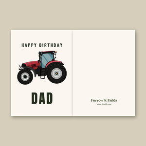 Furrow & Fields Greeting Card Happy Birthday Dad Case 240 Puma | Greeting Card Quality Farmers Merch