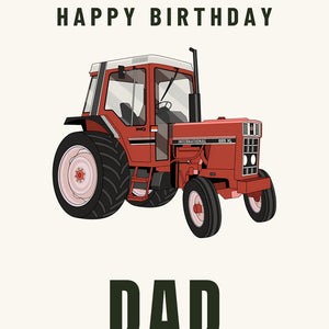 Furrow & Fields Greeting Card Happy Birthday Dad Case 685 XL | Greeting Card Quality Farmers Merch