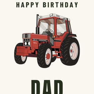 Furrow & Fields Greeting Card Happy Birthday Dad Case 885 XL | Greeting Card Quality Farmers Merch