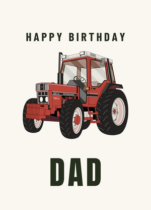 Furrow & Fields Greeting Card Happy Birthday Dad Case 885 XL | Greeting Card Quality Farmers Merch