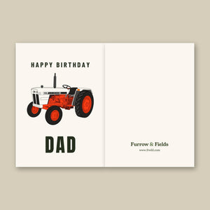 Furrow & Fields Greeting Card Happy Birthday Dad Case David Brown 996 | Greeting Card Quality Farmers Merch