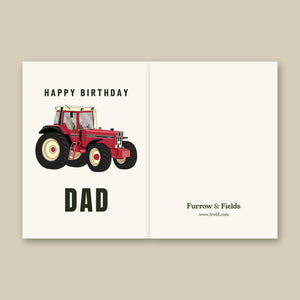 Furrow & Fields Greeting Card Happy Birthday Dad Case IH 1445 XL | Greeting Card Quality Farmers Merch