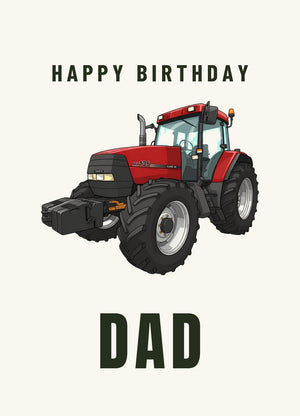 Furrow & Fields Greeting Card Happy Birthday Dad Case MX 135 | Greeting Card Quality Farmers Merch