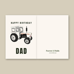 Furrow & Fields Greeting Card Happy Birthday Dad David Brown 780 Selectamatic | Greeting Card Quality Farmers Merch