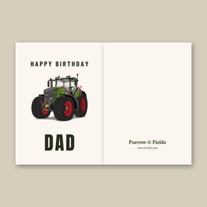 Furrow & Fields Greeting Card Happy Birthday Dad Fendt 942 Vario | Greeting Card Quality Farmers Merch