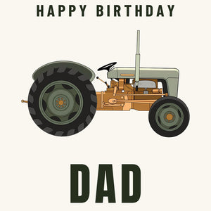 Furrow & Fields Greeting Card Happy Birthday Dad Ferguson FE 35 (Copper Belly) | Greeting Card Quality Farmers Merch
