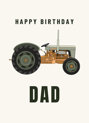 Furrow & Fields Greeting Card Happy Birthday Dad Ferguson FE 35 (Copper Belly) | Greeting Card Quality Farmers Merch