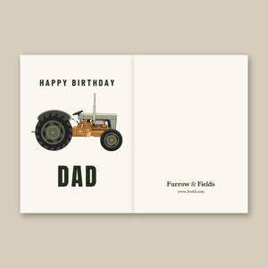 Furrow & Fields Greeting Card Happy Birthday Dad Ferguson FE 35 (Copper Belly) | Greeting Card Quality Farmers Merch