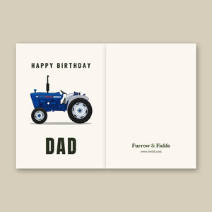 Furrow & Fields Greeting Card Happy Birthday Dad Ford 3000 | Greeting Card Quality Farmers Merch