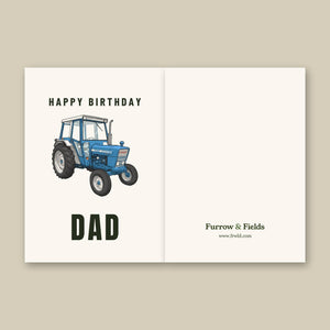 Furrow & Fields Greeting Card Happy Birthday Dad Ford 4600 Cartoon | Greeting Card Quality Farmers Merch