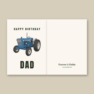 Furrow & Fields Greeting Card Happy Birthday Dad Ford 5000 Cartoon | Greeting Card Quality Farmers Merch
