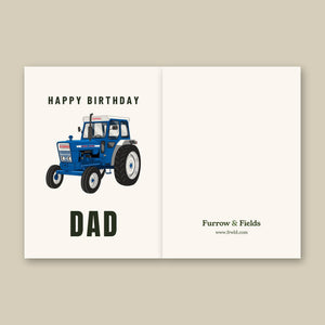 Furrow & Fields Greeting Card Happy Birthday Dad Ford 5000 | Greeting Card Quality Farmers Merch