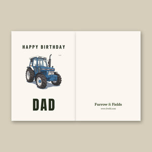 Furrow & Fields Greeting Card Happy Birthday Dad Ford 5610 Force II | Greeting Card Quality Farmers Merch