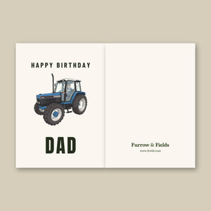 Furrow & Fields Greeting Card Happy Birthday Dad Ford 7740 Cartoon | Greeting Card Quality Farmers Merch