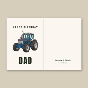 Furrow & Fields Greeting Card Happy Birthday Dad Ford TW 15 Cartoon | Greeting Card Quality Farmers Merch