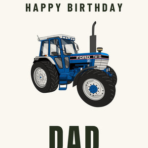 Furrow & Fields Greeting Card Happy Birthday Dad Ford TW 15 | Greeting Card Quality Farmers Merch