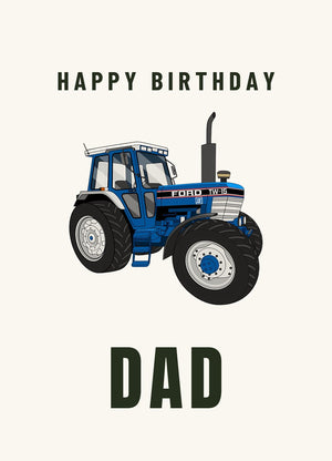 Furrow & Fields Greeting Card Happy Birthday Dad Ford TW 15 | Greeting Card Quality Farmers Merch