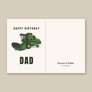 Furrow & Fields Greeting Card Happy Birthday Dad John Deere 1085 | Greeting Card Quality Farmers Merch