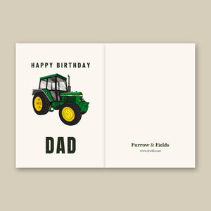 Furrow & Fields Greeting Card Happy Birthday Dad John Deere 2130 | Greeting Card Quality Farmers Merch