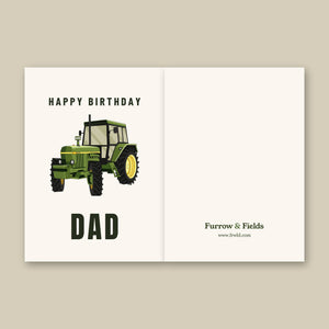 Furrow & Fields Greeting Card Happy Birthday Dad John Deere 3130 | Greeting Card Quality Farmers Merch