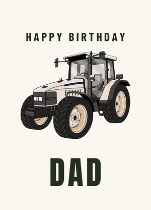 Furrow & Fields Greeting Card Happy Birthday Dad Lamborghini 1060 | Greeting Card Quality Farmers Merch